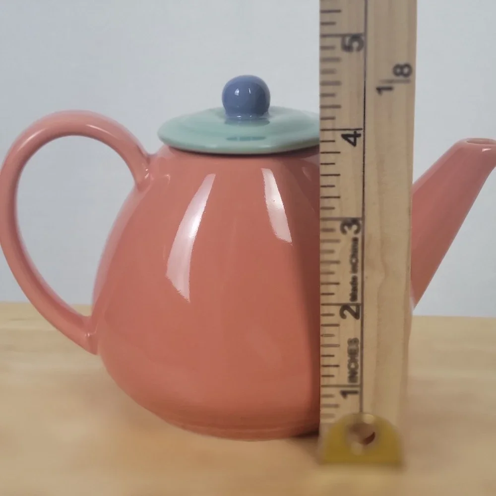 Vintage 80s Lindt Stymeist Colorways Creamer Japan Ceramic Mini Teapot & Lid